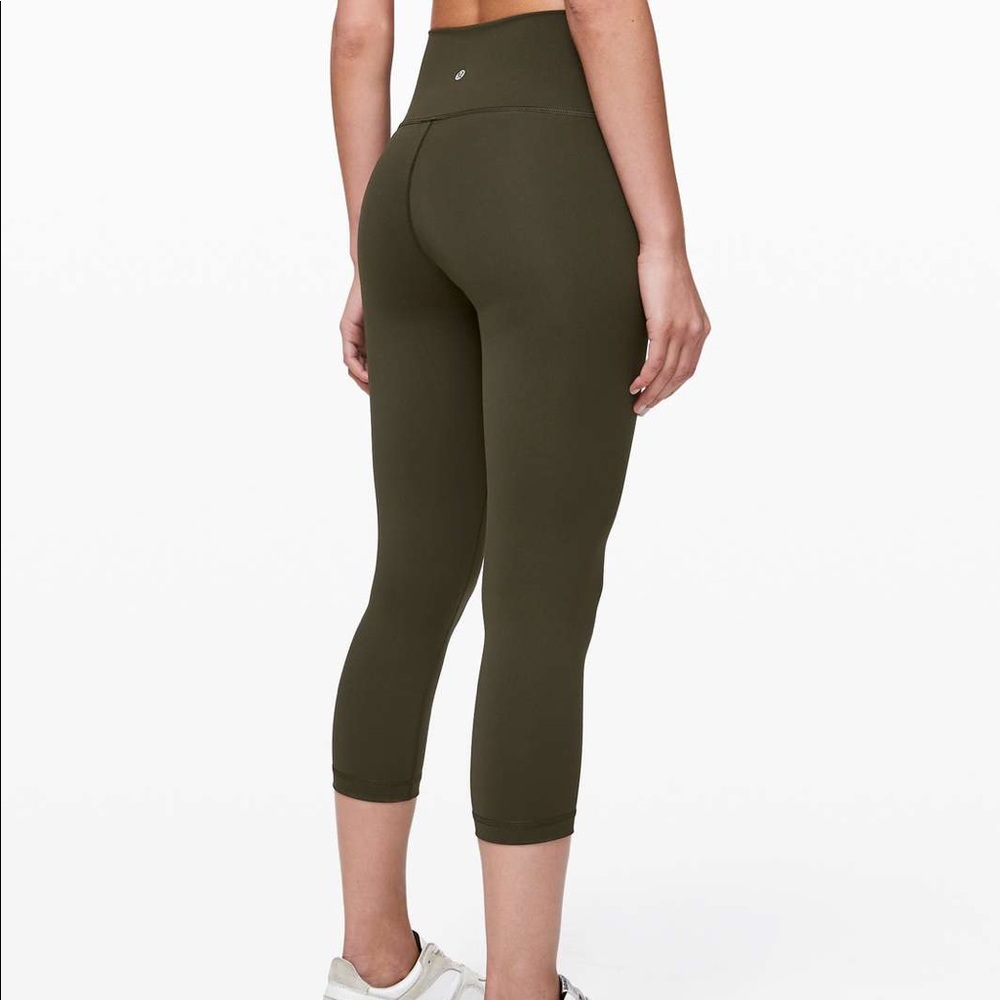 LULULEMON Wunder Under High-Rise Crop 21" - Olive